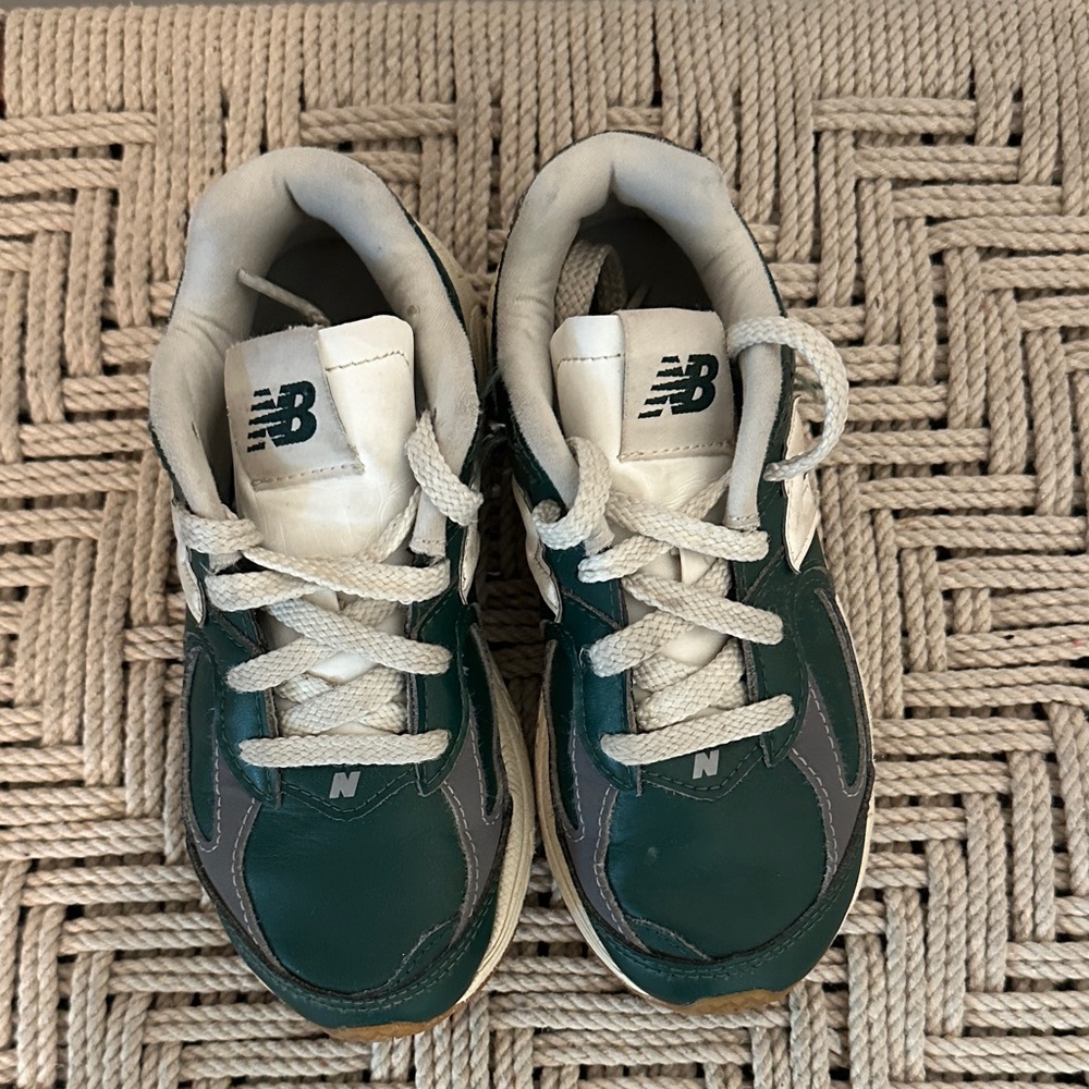 New Balance Kids' Teal and White Sneakers